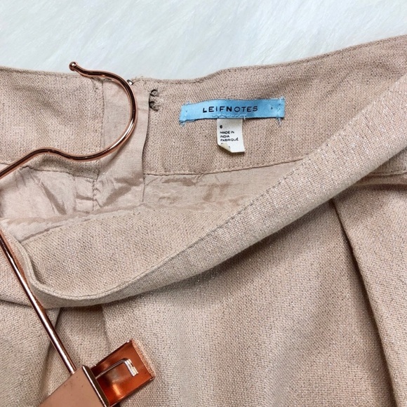 Anthropologie New Leif Notes Bird Sequin Pleated Printed Skirt 6 - Picture 3 of 9